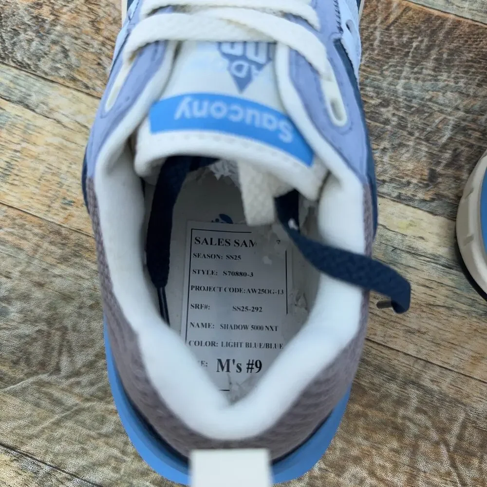 Saucony Shadow 5000 Grey Blue Cream SAMPLE S70880-3 Mens Size 9 New Rare